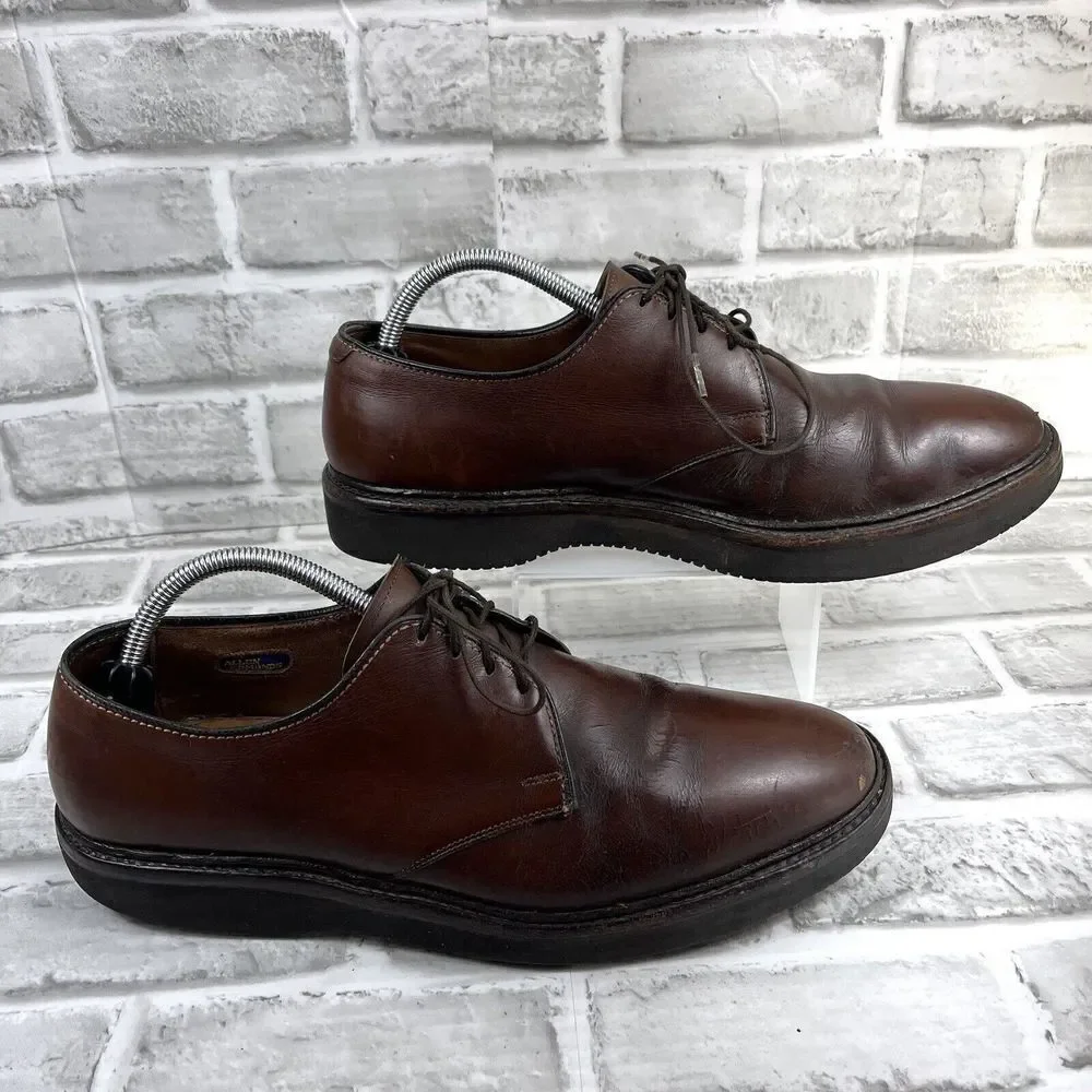 Allen Edmonds Globetrotter Men's Size 10.5 B Brown Leather Oxford Comfort Shoes